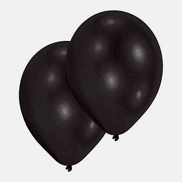 10 Silber Metallic Latex Ballons 28 cm-0