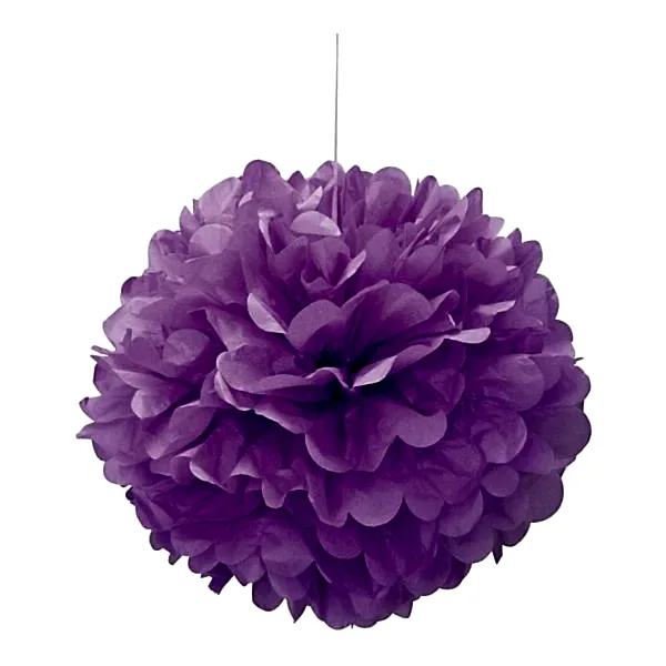 Pom-Pom Puff Lila 40 cm-0