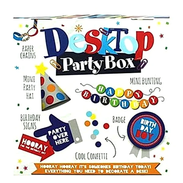 All-in-1 Desktop Birthday Boy Party Box -0