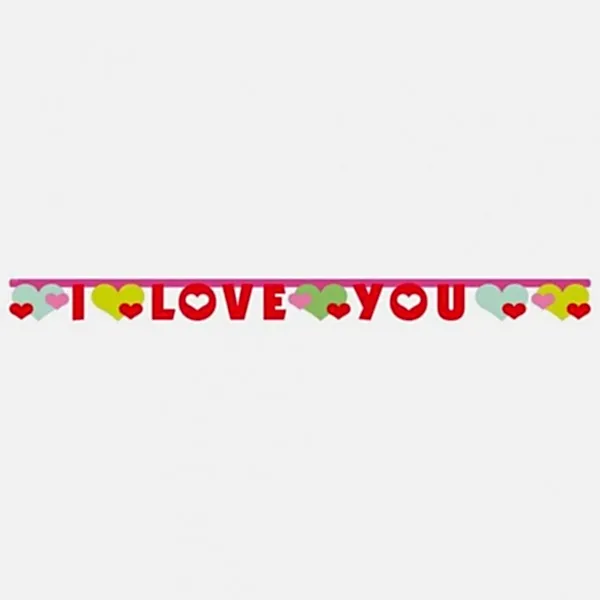 I Love You Girlande Lovely Moments 170 cm-0